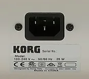 Korg SV2 prise d'alimentation électrique