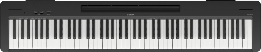 Piano numérique 88 touches yamaha p-145 noir vu de dessus