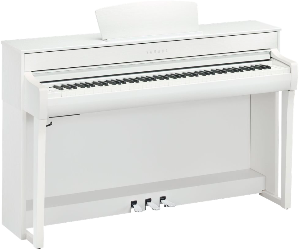 piano numérique meuble 88 touches Yamaha clavinova 735 blanc mat